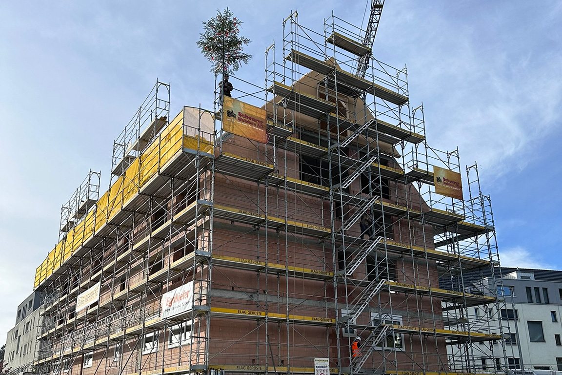 Bild eines Mehrfamilienhauses im Elementbau von Scheurerholzbau AG